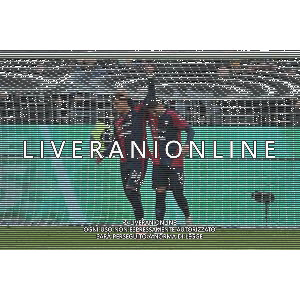 22-11-2025. Cagliari calcio-Genoa F.C: calcio, 12° giornta serie A 2025/2026, campionato calcio Italia, stadio Unipol Domus Cagliari. Foto Salvatore Moi/Agenzia Aldo Liverani s.as. Nella foto: Gol Cagliari in casa allo stadio Unipol Domus contro Genoa. Segna: Sebastiano Esposito Cagliari ©MOI SALVATORE - AGENZIA ALDO LIVERANI SAS