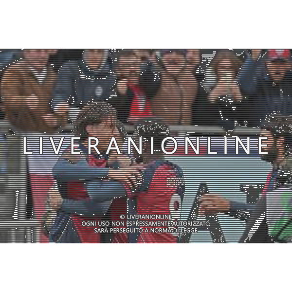 22-11-2025. Cagliari calcio-Genoa F.C: calcio, 12° giornta serie A 2025/2026, campionato calcio Italia, stadio Unipol Domus Cagliari. Foto Salvatore Moi/Agenzia Aldo Liverani s.as. Nella foto: Gol Cagliari in casa allo stadio Unipol Domus contro Genoa. Segna: Gennaro Borrelli Cagliari ©MOI SALVATORE - AGENZIA ALDO LIVERANI SAS