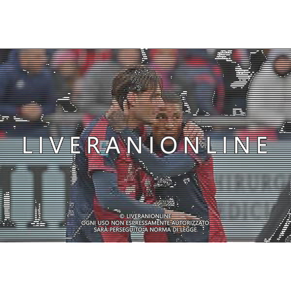 22-11-2025. Cagliari calcio-Genoa F.C: calcio, 12° giornta serie A 2025/2026, campionato calcio Italia, stadio Unipol Domus Cagliari. Foto Salvatore Moi/Agenzia Aldo Liverani s.as. Nella foto: Gol Cagliari in casa allo stadio Unipol Domus contro Genoa. Segna: Gennaro Borrelli Cagliari ©MOI SALVATORE - AGENZIA ALDO LIVERANI SAS