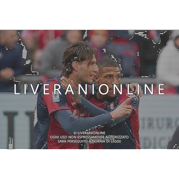 22-11-2025. Cagliari calcio-Genoa F.C: calcio, 12° giornta serie A 2025/2026, campionato calcio Italia, stadio Unipol Domus Cagliari. Foto Salvatore Moi/Agenzia Aldo Liverani s.as. Nella foto: Gol Cagliari in casa allo stadio Unipol Domus contro Genoa. Segna: Gennaro Borrelli Cagliari ©MOI SALVATORE - AGENZIA ALDO LIVERANI SAS