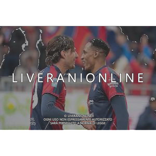 22-11-2025. Cagliari calcio-Genoa F.C: calcio, 12° giornta serie A 2025/2026, campionato calcio Italia, stadio Unipol Domus Cagliari. Foto Salvatore Moi/Agenzia Aldo Liverani s.as. Nella foto: Gol Cagliari in casa allo stadio Unipol Domus contro Genoa. Segna: Gennaro Borrelli Cagliari ©MOI SALVATORE - AGENZIA ALDO LIVERANI SAS