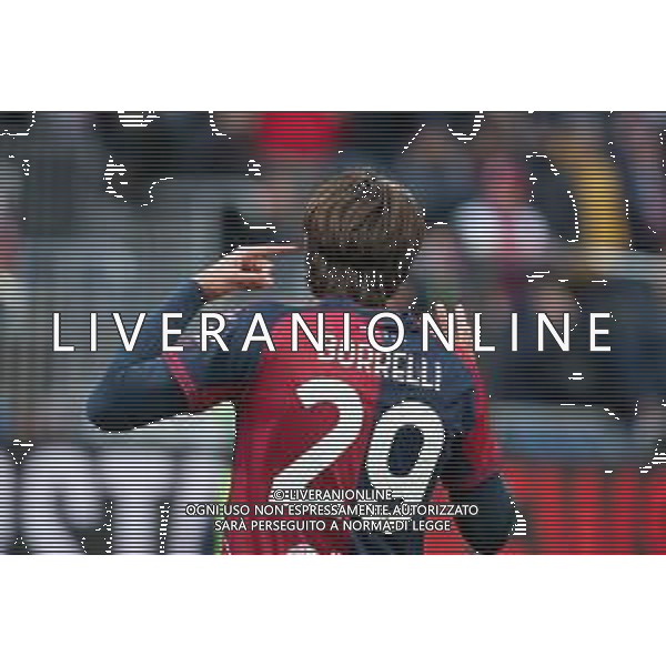 22-11-2025. Cagliari calcio-Genoa F.C: calcio, 12° giornta serie A 2025/2026, campionato calcio Italia, stadio Unipol Domus Cagliari. Foto Salvatore Moi/Agenzia Aldo Liverani s.as. Nella foto: Gol Cagliari in casa allo stadio Unipol Domus contro Genoa. Segna: Gennaro Borrelli Cagliari ©MOI SALVATORE - AGENZIA ALDO LIVERANI SAS