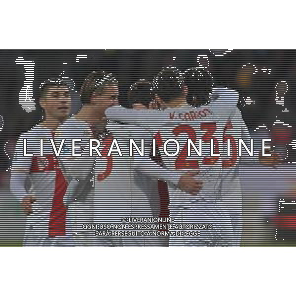 22-11-2025. Cagliari calcio-Genoa F.C: calcio, 12° giornta serie A 2025/2026, campionato calcio Italia, stadio Unipol Domus Cagliari. Foto Salvatore Moi/Agenzia Aldo Liverani s.as. Nella foto: Gol Cagliari in casa allo stadio Unipol Domus contro Genoa. Segna: Aaron Martin Genoa ©MOI SALVATORE - AGENZIA ALDO LIVERANI SAS