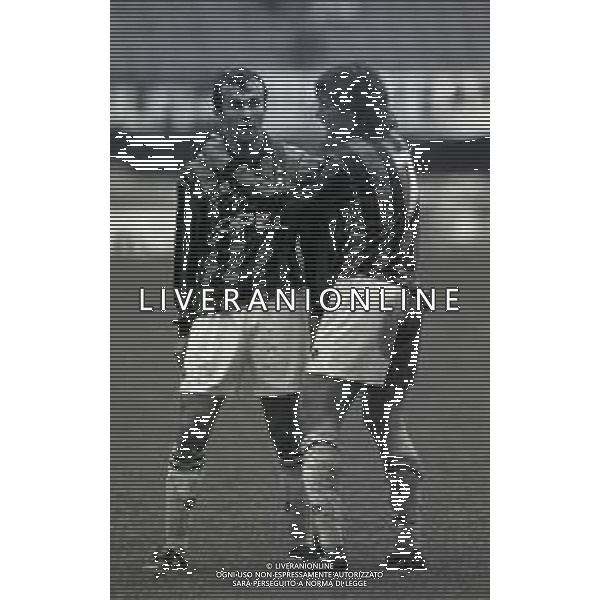 NEG-26-02-2995 MILANO-CAMPIONATO DI CALCIO SERIE A MILAN -CREMONESE 3-1 NELLA FOTO DEJAN SAVICEVIC E GOVANNI STROPPA AG ALDO LIVERANI SAS