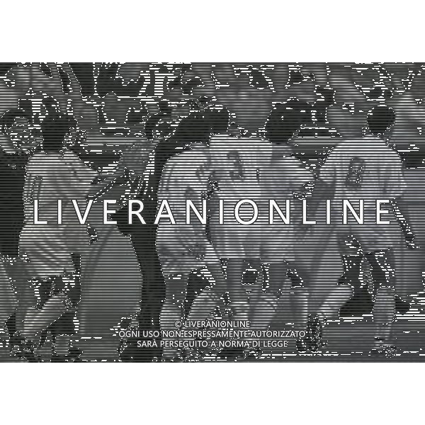 NEG-28-05-1995 MILANO-CAMPIONATO DI CALCIO SERIE A MILAN-BARI 0-1 NELLA FOTO SANDRO TOVALIERI DOPO GOAL AG ALDO LIVERANI SAS