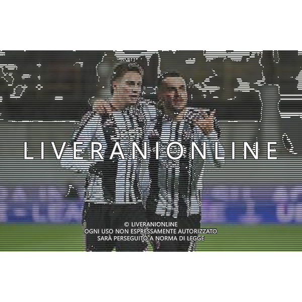 TVRG Fiorentina vs Juventus nella foto Kenan Yildiz (Juventus) e Filip Kostic (Juventus) esultanza dopo il gol dell\'1 a 0 Firenze 22-11-2025 Stadio Artemio Franchi Fiorentina vs Juventus Campionato Serie A Enilive - 12a giornata foto Roberto Garavaglia/Agenzia Aldo Liverani sas