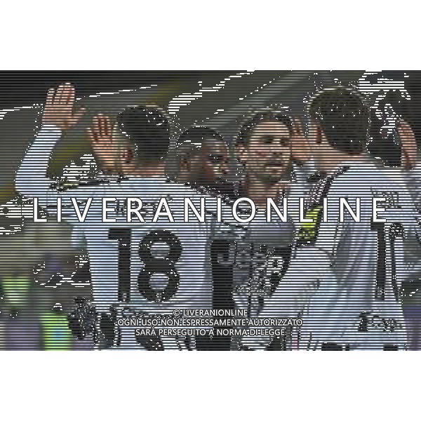 TVRG Fiorentina vs Juventus nella foto giocatori Juventus esultanza dopo il gol dell\'1 a 0 Firenze 22-11-2025 Stadio Artemio Franchi Fiorentina vs Juventus Campionato Serie A Enilive - 12a giornata foto Roberto Garavaglia/Agenzia Aldo Liverani sas