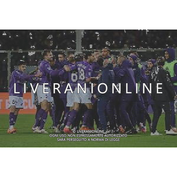 TVRG Fiorentina vs Juventus nella foto giocatori Fiorentina esultanza dopo il gol dell\'1 a 1 Firenze 22-11-2025 Stadio Artemio Franchi Fiorentina vs Juventus Campionato Serie A Enilive - 12a giornata foto Roberto Garavaglia/Agenzia Aldo Liverani sas
