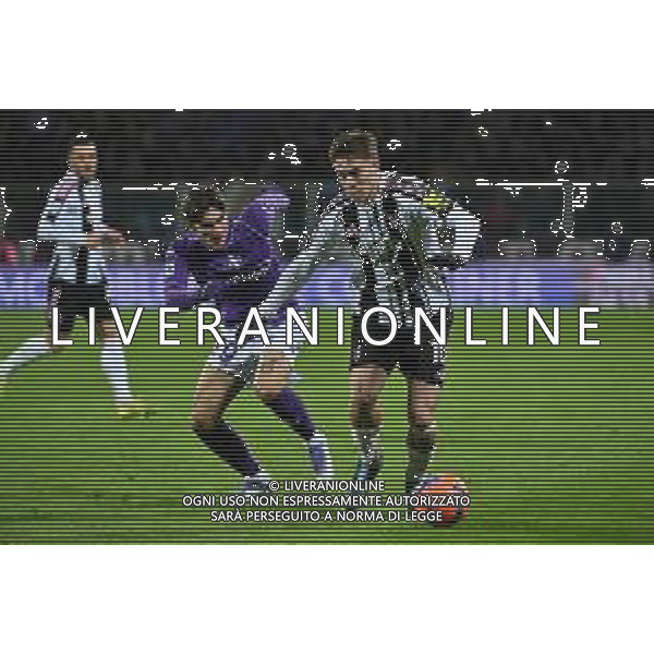 TVRG Fiorentina vs Juventus nella foto Niccolò Fortini (Fiorentina) e Kenan Yildiz (Juventus) Firenze 22-11-2025 Stadio Artemio Franchi Fiorentina vs Juventus Campionato Serie A Enilive - 12a giornata foto Roberto Garavaglia/Agenzia Aldo Liverani sas