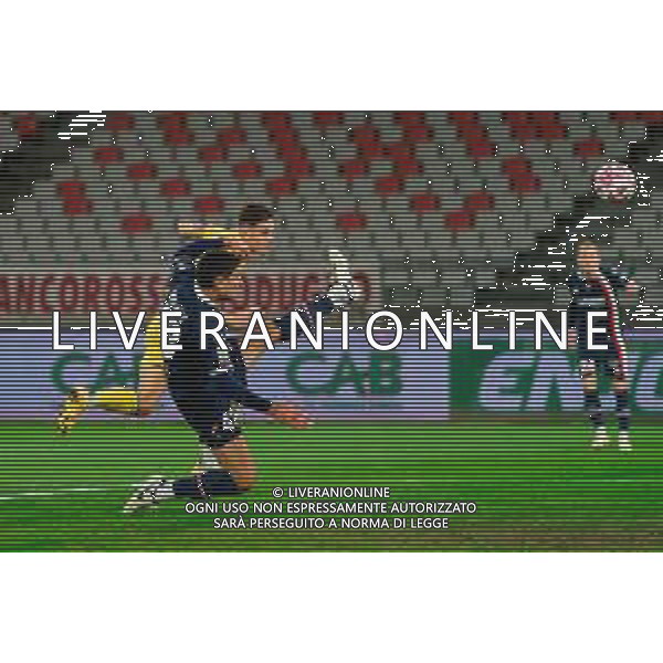 TVEM November 22, 2025 Bari, Italy - SSC Bari vs Frosinone Calcio - Italian Soccer Serie B 2025/2026 - San Nicola Stadium. In the pic: Antonio Raimondo of Frosinone Calcio scores a goal of 0-1 ©TVEM Emmanuele Mastrodonato - AGENZIA ALDO LIVERANI SAS