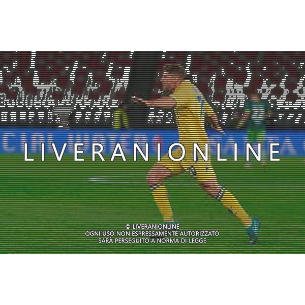 TVEM November 22, 2025 Bari, Italy - SSC Bari vs Frosinone Calcio - Italian Soccer Serie B 2025/2026 - San Nicola Stadium. In the pic: Gabriele Bracaglia of Frosinone Calcio celebrates after scoring a goal ©TVEM Emmanuele Mastrodonato - AGENZIA ALDO LIVERANI SAS