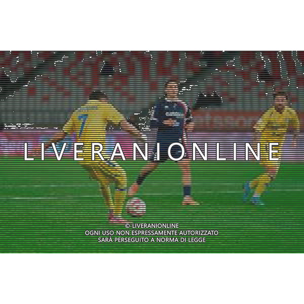 TVEM November 22, 2025 Bari, Italy - SSC Bari vs Frosinone Calcio - Italian Soccer Serie B 2025/2026 - San Nicola Stadium. In the pic: Farès Ghedjemis of Frosinone Calcio scores a goal of 1-3 ©TVEM Emmanuele Mastrodonato - AGENZIA ALDO LIVERANI SAS