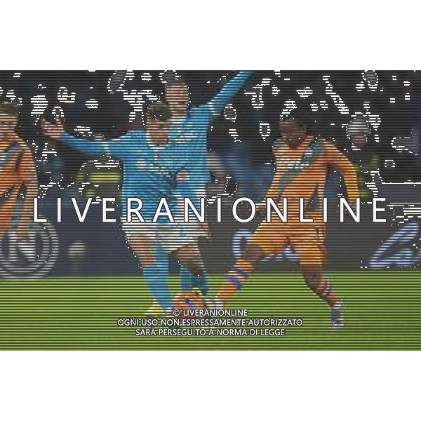 NAPOLI ATALANTA NELLA FOTO: Giovanni Di Lorenzo, Ademola Lookman FOTO MOSCA/ AGENZIA ALDO LIVERANI -TVPM NAPOLI-ATALANTA Campionato calcio Serie A 22.11.2025