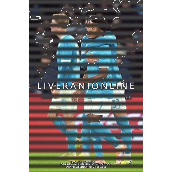 NAPOLI ATALANTA NELLA FOTO: ESULTANZA David Neres FOTO MOSCA/ AGENZIA ALDO LIVERANI -TVPM NAPOLI-ATALANTA Campionato calcio Serie A 22.11.2025