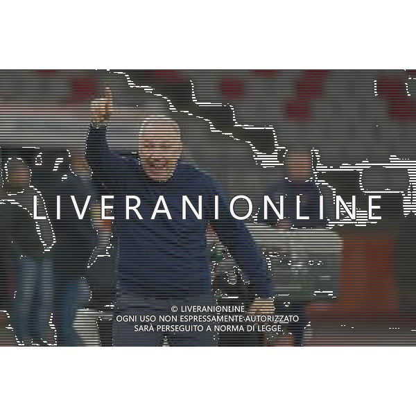 TVEM November 22, 2025 Bari, Italy - SSC Bari vs Frosinone Calcio - Italian Soccer Serie B 2025/2026 - San Nicola Stadium. In the pic: coach Massimiliano Alvini of Frosinone Calcio -TVEM Emmanuele Mastrodonato - AGENZIA ALDO LIVERANI SAS