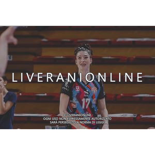 TVAMAR-Serie A1 Tigotà Igor Novara - HR Macerata . Novara - 22 Novembre 2025.Nella foto Clara Decortes durante il riscaldamento prematch ---- FOTO ANDREA MARANGON - AG ALDO LIVERANI SAS