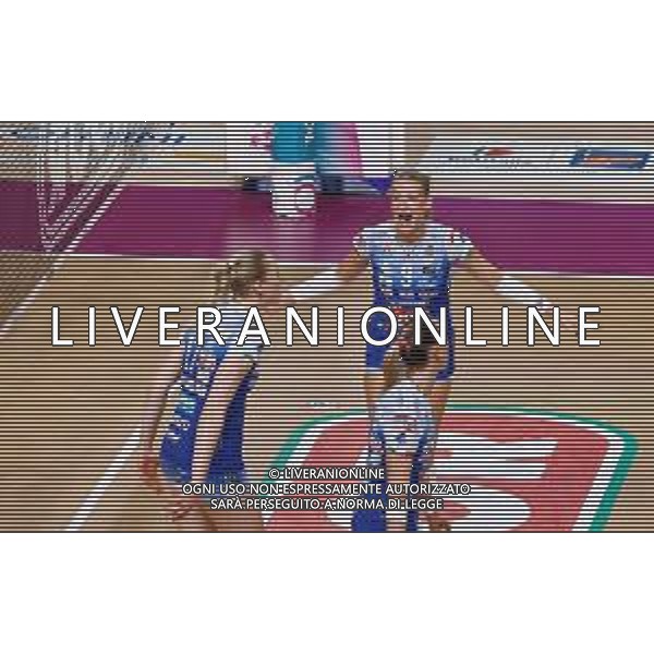 TVAMAR-Serie A1 Tigotà Igor Novara - HR Macerata . Novara - 22 Novembre 2025.Nella foto esultanza di squadra Igor Novara---- FOTO ANDREA MARANGON - AG ALDO LIVERANI SAS