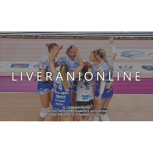 TVAMAR-Serie A1 Tigotà Igor Novara - HR Macerata . Novara - 22 Novembre 2025.Nella foto esultanza di squadra Igor Novara---- FOTO ANDREA MARANGON - AG ALDO LIVERANI SAS