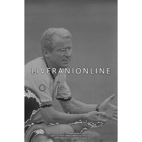 NEG- RETROSPETTIVA GIOVANNI TRAPATTONI ALLENATORE INTER NELLA FOTO GIOVANNI TRAPATTONI NELL’ANNO 1990 DURANTE L’ALLENAMENTO AG ALDO LIVERANI SAS