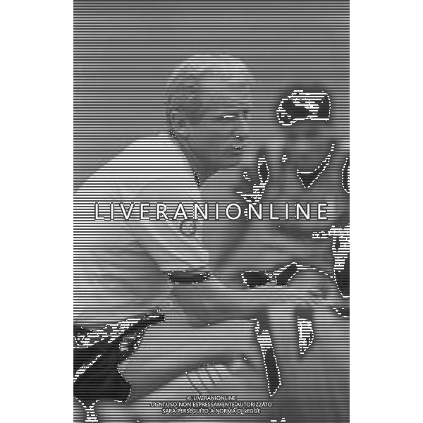 NEG- RETROSPETTIVA GIOVANNI TRAPATTONI ALLENATORE INTER NELLA FOTO GIOVANNI TRAPATTONI NELL’ANNO 1990 DURANTE L’ALLENAMENTO AG ALDO LIVERANI SAS