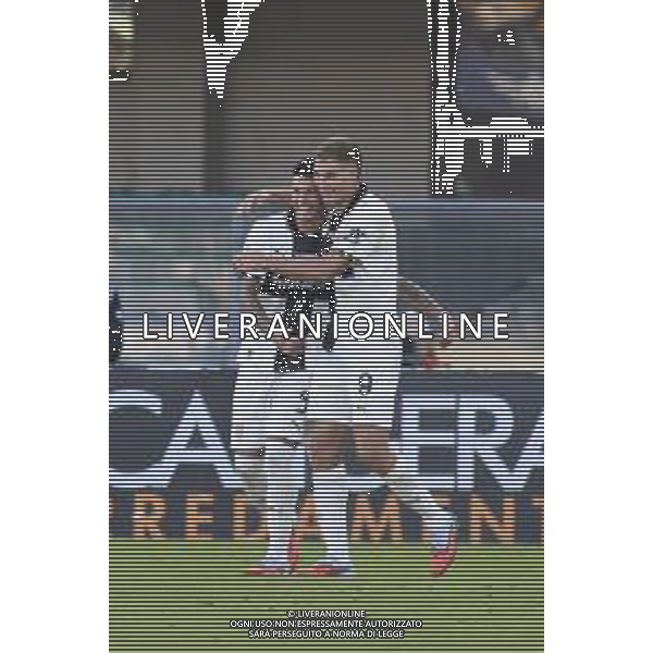 Matteo Pellegrino of Parma AC celebrates after scoring second goal during Hellas Verona FC vs Parma Calcio FC, 12° Serie A Enilive 2025-26 game at Marcantonio Bentegodi stadium in Verona (VR), Italy, on November 23, 2025. (Photo by Davide Casentini) AG ALDO LIVERANI SAS