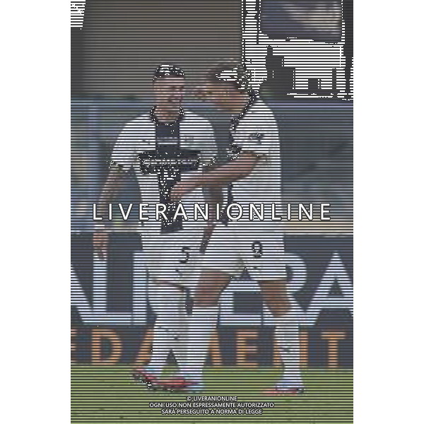 Matteo Pellegrino of Parma AC celebrates after scoring second goal during Hellas Verona FC vs Parma Calcio FC, 12° Serie A Enilive 2025-26 game at Marcantonio Bentegodi stadium in Verona (VR), Italy, on November 23, 2025. (Photo by Davide Casentini) AG ALDO LIVERANI SAS