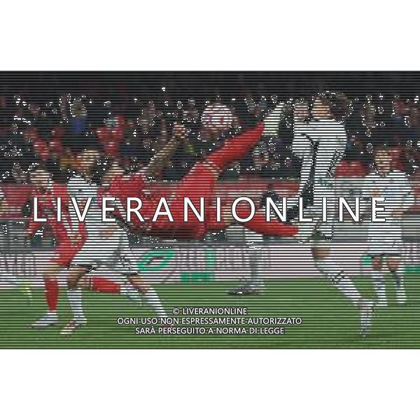 -TVRCOR Monza - Cesena Campionato calcio Serie B 23.11.2025 nella foto Dany Mota in rovesciata ©TVRCOR Corradin Roberta - AGENZIA ALDO LIVERANI SAS