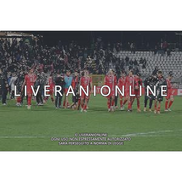 TVRCOR Monza vs Cesena – Serie B Monza 23-11-2025 U-Power Stadium Monza vs Cesena Campionato Serie BKT - 13a giornata foto Roberta Corradin/Agenzia Aldo Liverani sas nella foto esultanza Monza a fine partita dopo la vittoria ©TVRCOR Corradin Roberta - AGENZIA ALDO LIVERANI SAS