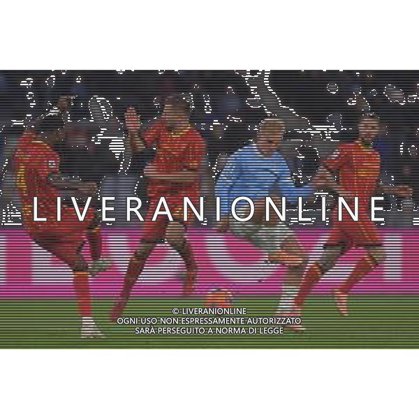 Lazio vs Lecce Campionato Serie A Enilive - 12 Giornata Stadio Olimpico - Roma 23-11-2025 nella foto Ramadani e Isaksen Foto Federico Gaetano - ag Aldo liverani- AGENZIA ALDO LIVERANI SAS