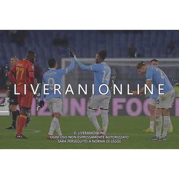 Lazio vs Lecce Campionato Serie A Enilive - 12 Giornata Stadio Olimpico - Roma 23-11-2025 nella foto Esultanza finale Lazio Foto Federico Gaetano - ag Aldo liverani- AGENZIA ALDO LIVERANI SAS