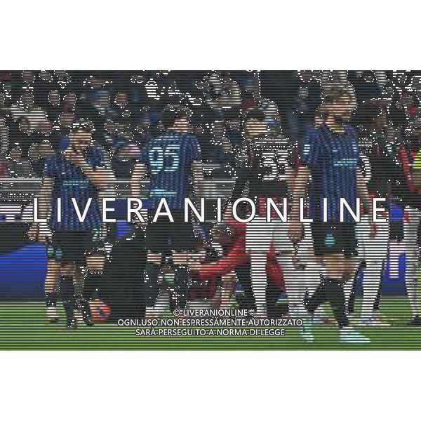 Inter vs Milan nella foto infortunio Matteo Gabbia (Milan) Milano 23-11-2025 Stadio Giuseppe Meazza - San Siro Inter vs Milan Campionato Serie A Enilive - 12a giornata foto Roberto Garavaglia/Agenzia Aldo Liverani sas