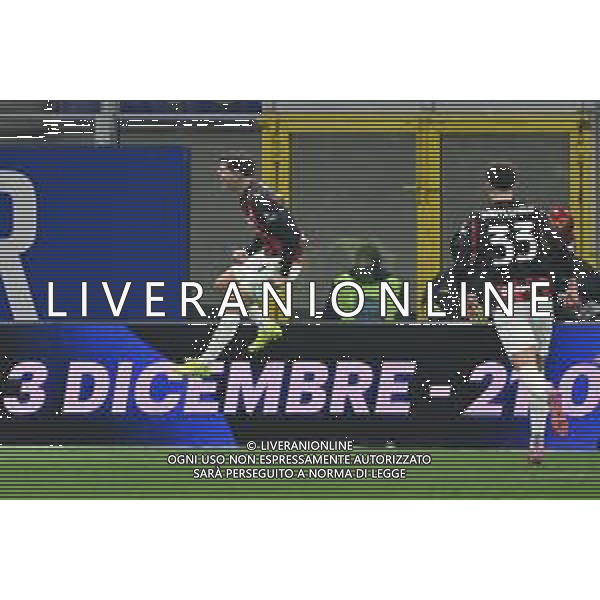 Inter vs Milan nella foto Christian Mate Pulisic (Milan) esultanza dopo il gol dell\'1 a 0 Milano 23-11-2025 Stadio Giuseppe Meazza - San Siro Inter vs Milan Campionato Serie A Enilive - 12a giornata foto Roberto Garavaglia/Agenzia Aldo Liverani sas