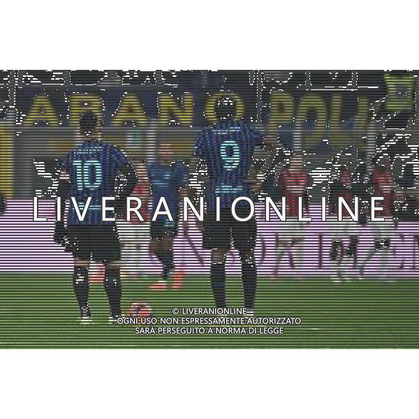 Inter vs Milan nella foto delusione Inter ed esultanza giocatori Milan dopo il gol dell\'1 a 0 Milano 23-11-2025 Stadio Giuseppe Meazza - San Siro Inter vs Milan Campionato Serie A Enilive - 12a giornata foto Roberto Garavaglia/Agenzia Aldo Liverani sas