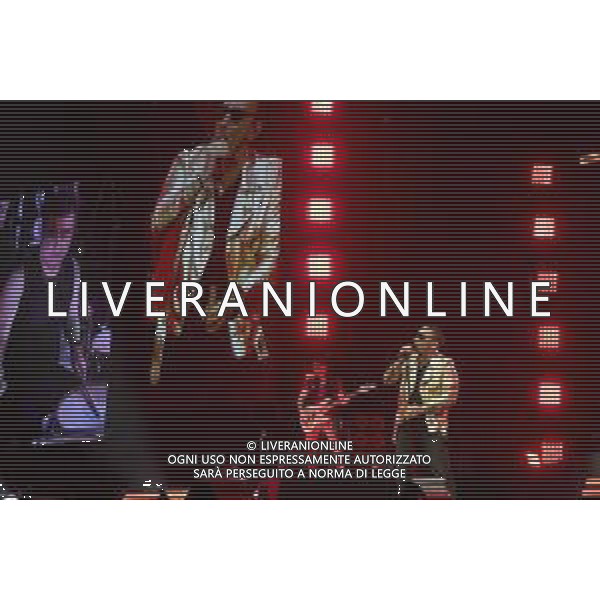 Roma 23 Novembre 2025 I Moda’ dal vivo al Palazzo dello Sport di Roma durante il loro ‘La notte dei Romantici Tour 2025’ Nella Foto: Francesco ‘Kekko’ Silvestre Foto Credit: Andrea Bracaglia- AGENZIA ALDO LIVERANI SAS