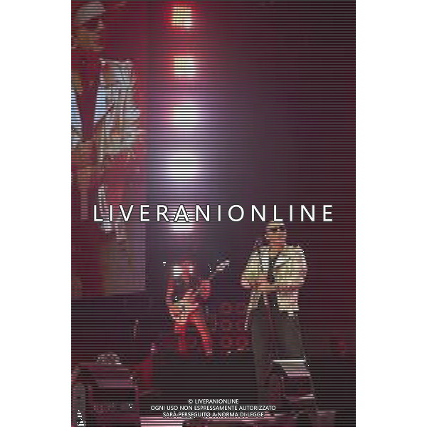 Roma 23 Novembre 2025 I Moda’ dal vivo al Palazzo dello Sport di Roma durante il loro ‘La notte dei Romantici Tour 2025’ Nella Foto: Francesco ‘Kekko’ Silvestre Foto Credit: Andrea Bracaglia- AGENZIA ALDO LIVERANI SAS