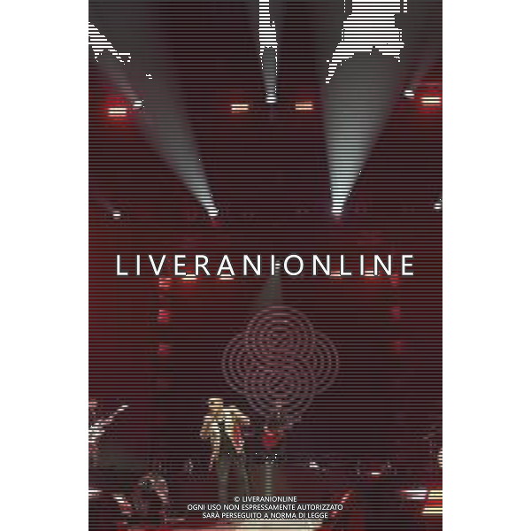 Roma 23 Novembre 2025 I Moda’ dal vivo al Palazzo dello Sport di Roma durante il loro ‘La notte dei Romantici Tour 2025’ Nella Foto: Francesco ‘Kekko’ Silvestre Foto Credit: Andrea Bracaglia- AGENZIA ALDO LIVERANI SAS