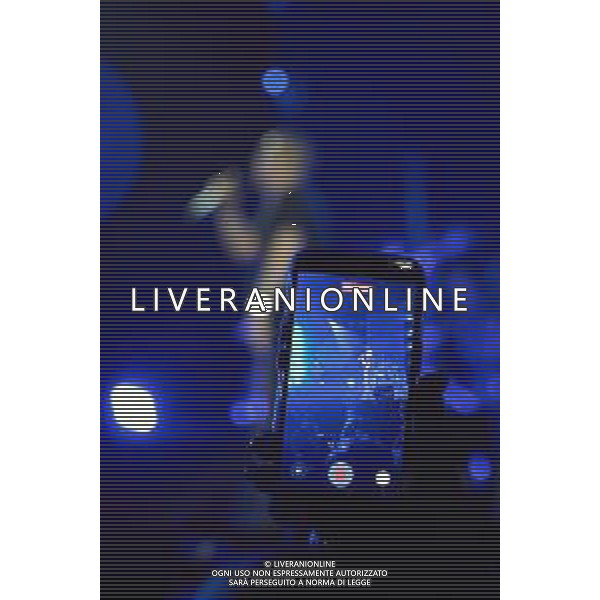 Roma 23 Novembre 2025 I Moda’ dal vivo al Palazzo dello Sport di Roma durante il loro ‘La notte dei Romantici Tour 2025’ Nella Foto: Francesco ‘Kekko’ Silvestre Foto Credit: Andrea Bracaglia- AGENZIA ALDO LIVERANI SAS