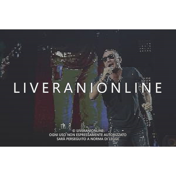 Roma 23 Novembre 2025 I Moda’ dal vivo al Palazzo dello Sport di Roma durante il loro ‘La notte dei Romantici Tour 2025’ Nella Foto: Francesco ‘Kekko’ Silvestre Foto Credit: Andrea Bracaglia- AGENZIA ALDO LIVERANI SAS