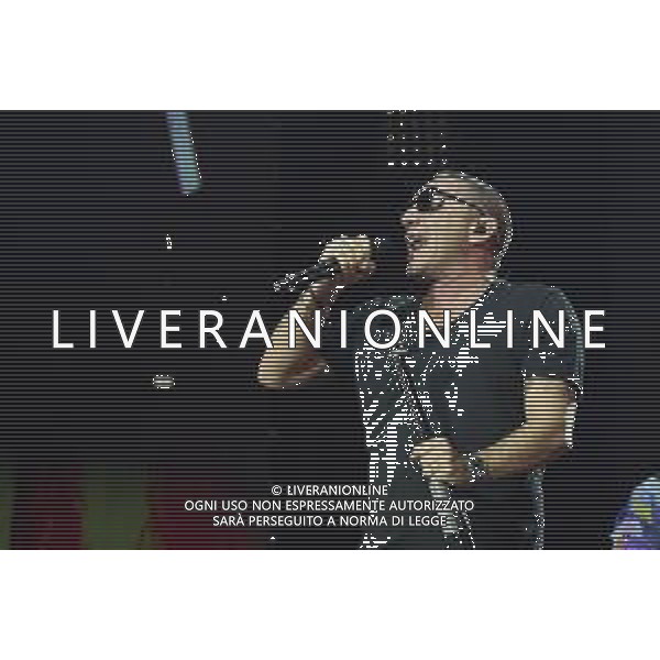 Roma 23 Novembre 2025 I Moda’ dal vivo al Palazzo dello Sport di Roma durante il loro ‘La notte dei Romantici Tour 2025’ Nella Foto: Francesco ‘Kekko’ Silvestre Foto Credit: Andrea Bracaglia- AGENZIA ALDO LIVERANI SAS