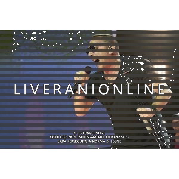 Roma 23 Novembre 2025 I Moda’ dal vivo al Palazzo dello Sport di Roma durante il loro ‘La notte dei Romantici Tour 2025’ Nella Foto: Francesco ‘Kekko’ Silvestre Foto Credit: Andrea Bracaglia- AGENZIA ALDO LIVERANI SAS