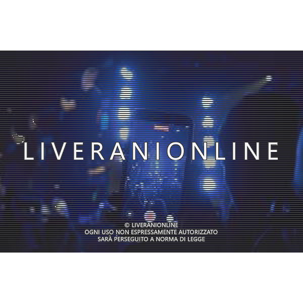 Roma 23 Novembre 2025 I Moda’ dal vivo al Palazzo dello Sport di Roma durante il loro ‘La notte dei Romantici Tour 2025’ Nella Foto: Francesco ‘Kekko’ Silvestre Foto Credit: Andrea Bracaglia- AGENZIA ALDO LIVERANI SAS