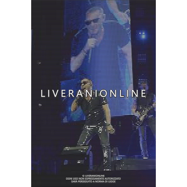 Roma 23 Novembre 2025 I Moda’ dal vivo al Palazzo dello Sport di Roma durante il loro ‘La notte dei Romantici Tour 2025’ Nella Foto: Francesco ‘Kekko’ Silvestre Foto Credit: Andrea Bracaglia- AGENZIA ALDO LIVERANI SAS