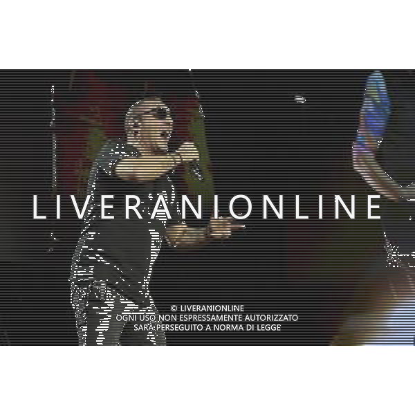 Roma 23 Novembre 2025 I Moda’ dal vivo al Palazzo dello Sport di Roma durante il loro ‘La notte dei Romantici Tour 2025’ Nella Foto: Francesco ‘Kekko’ Silvestre Foto Credit: Andrea Bracaglia- AGENZIA ALDO LIVERANI SAS