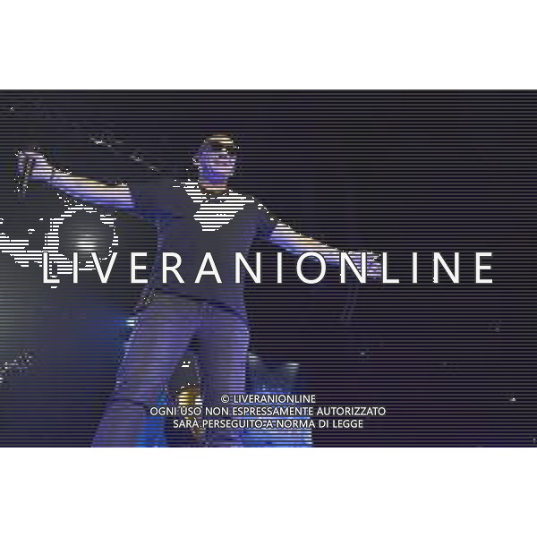 Roma 23 Novembre 2025 I Moda’ dal vivo al Palazzo dello Sport di Roma durante il loro ‘La notte dei Romantici Tour 2025’ Nella Foto: Francesco ‘Kekko’ Silvestre Foto Credit: Andrea Bracaglia- AGENZIA ALDO LIVERANI SAS