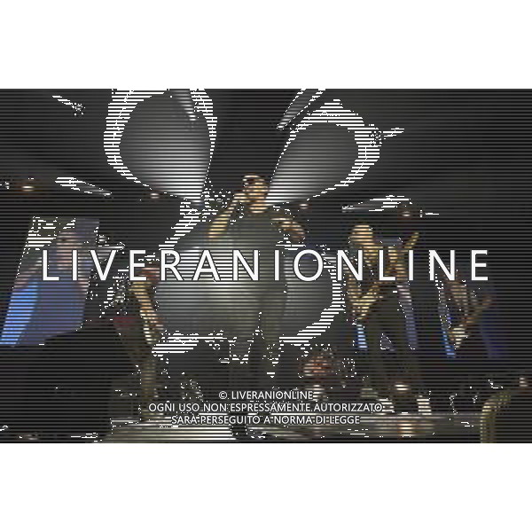 Roma 23 Novembre 2025 I Moda’ dal vivo al Palazzo dello Sport di Roma durante il loro ‘La notte dei Romantici Tour 2025’ Nella Foto: Francesco ‘Kekko’ Silvestre Foto Credit: Andrea Bracaglia- AGENZIA ALDO LIVERANI SAS