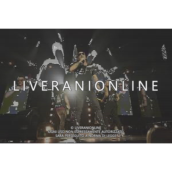 Roma 23 Novembre 2025 I Moda’ dal vivo al Palazzo dello Sport di Roma durante il loro ‘La notte dei Romantici Tour 2025’ Nella Foto: Francesco ‘Kekko’ Silvestre Foto Credit: Andrea Bracaglia- AGENZIA ALDO LIVERANI SAS