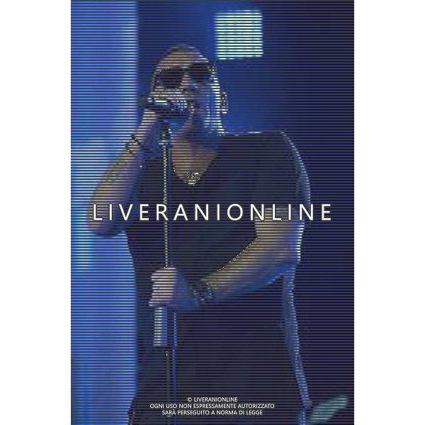 Roma 23 Novembre 2025 I Moda’ dal vivo al Palazzo dello Sport di Roma durante il loro ‘La notte dei Romantici Tour 2025’ Nella Foto: Francesco ‘Kekko’ Silvestre Foto Credit: Andrea Bracaglia- AGENZIA ALDO LIVERANI SAS