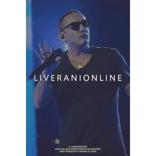 Roma 23 Novembre 2025 I Moda’ dal vivo al Palazzo dello Sport di Roma durante il loro ‘La notte dei Romantici Tour 2025’ Nella Foto: Francesco ‘Kekko’ Silvestre Foto Credit: Andrea Bracaglia- AGENZIA ALDO LIVERANI SAS