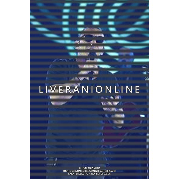 Roma 23 Novembre 2025 I Moda’ dal vivo al Palazzo dello Sport di Roma durante il loro ‘La notte dei Romantici Tour 2025’ Nella Foto: Francesco ‘Kekko’ Silvestre Foto Credit: Andrea Bracaglia- AGENZIA ALDO LIVERANI SAS