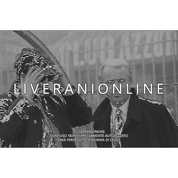 NEG- RETROSPETTIVA GIOVANNI TRAPATTONI ALLENATORE NELLA FOTO GIOVANNI TRAPATTONI JUVENTUS CALCIO NELL’ANNO 1992-1993 CON IL DOTT. PASQUALE BERGAMO AG ALDO LIVERANI SAS